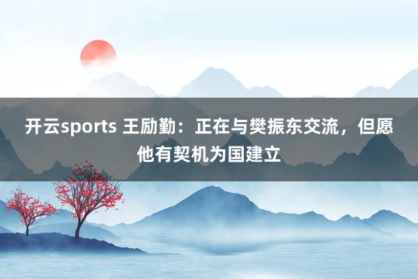 开云sports 王励勤：正在与樊振东交流，但愿他有契机为国建立